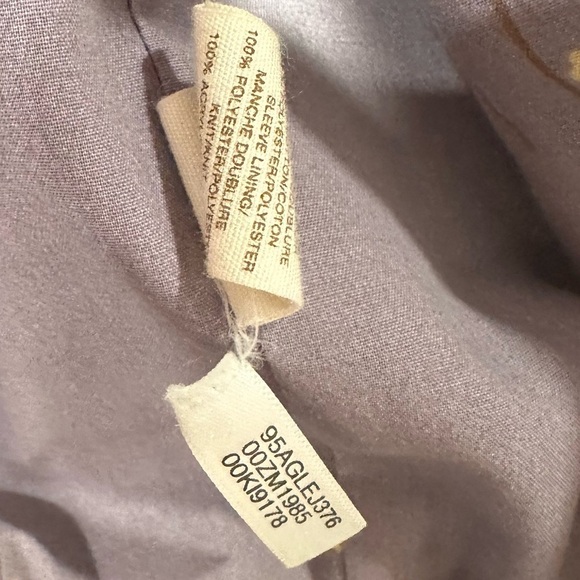 Anthropologie Idra Brown Bomber Leather Jacket Floral Lining Large - Picture 8 of 16